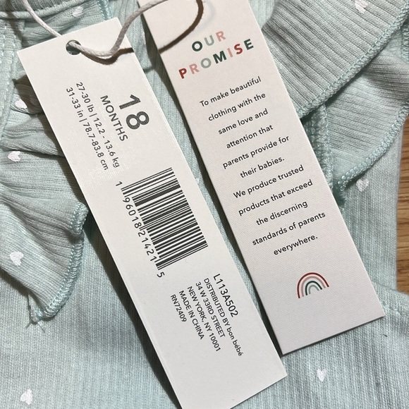 NWT WILLOW + WHIMSY SZ 18 light green - Picture 4 of 4